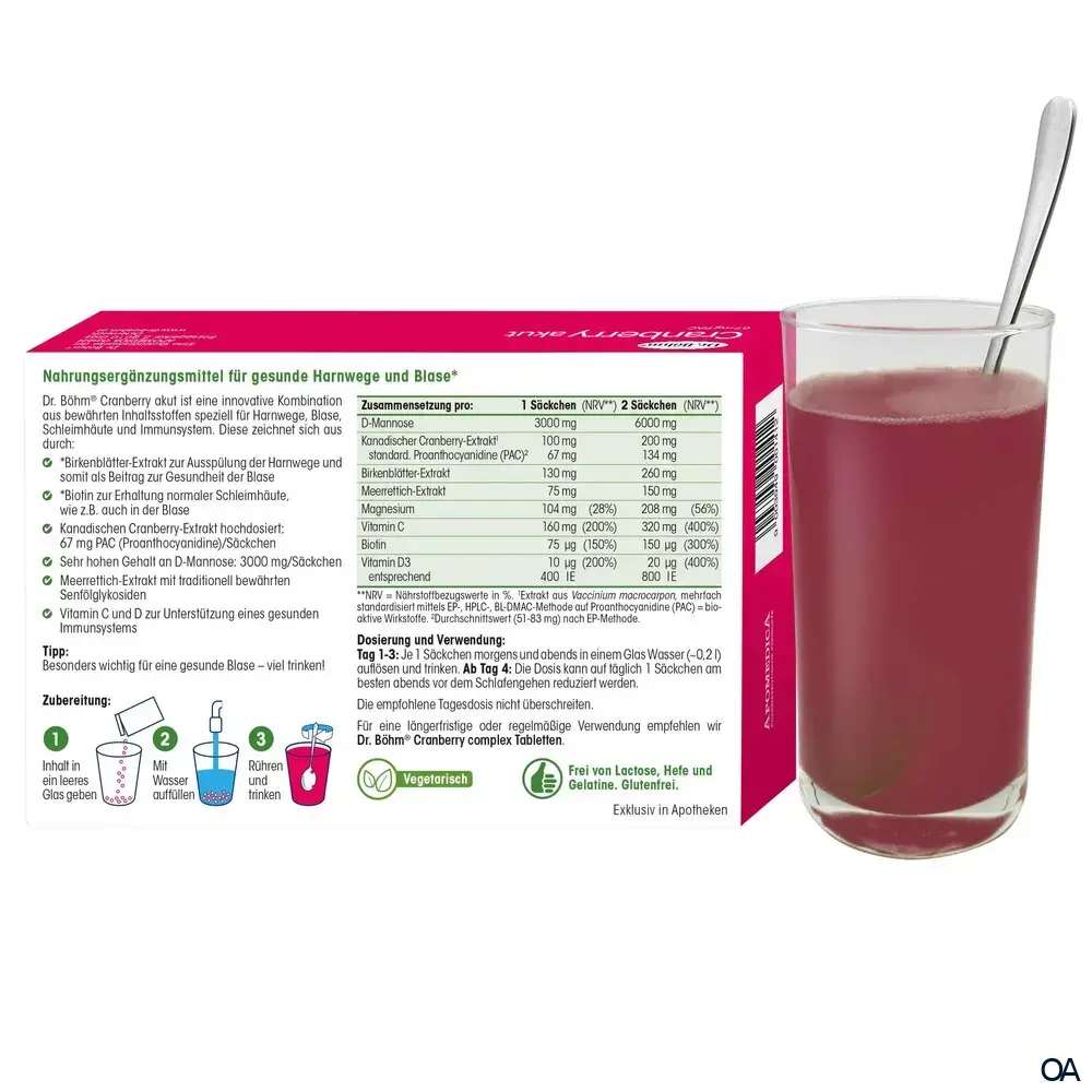 Dr. Böhm® Cranberry akut Brausegranulat