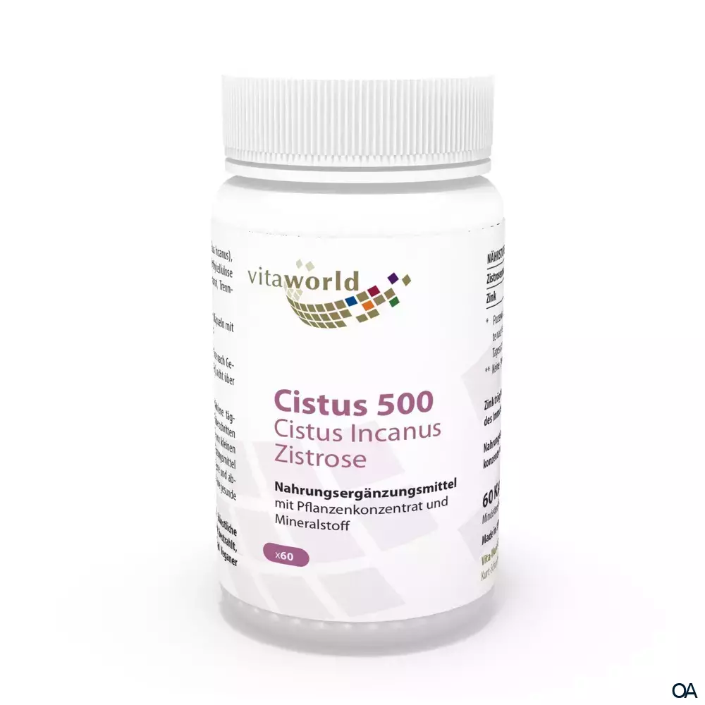 Vitaworld Cistus 500 mg Cistus Incanus Zistrose Kapseln