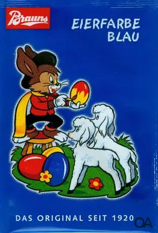 Brauns Eierfarbe Blau