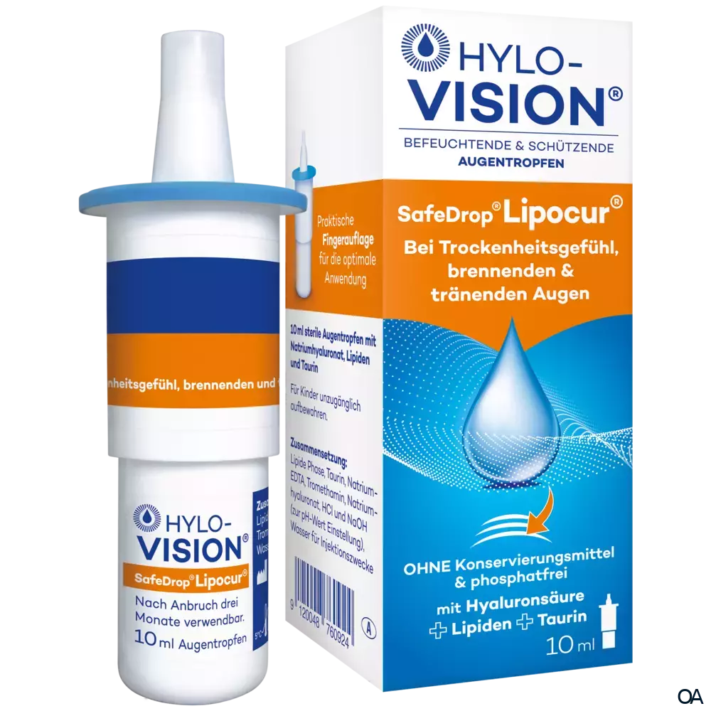 HYLO-VISION® SafeDrop® Lipocur® Augentropfen