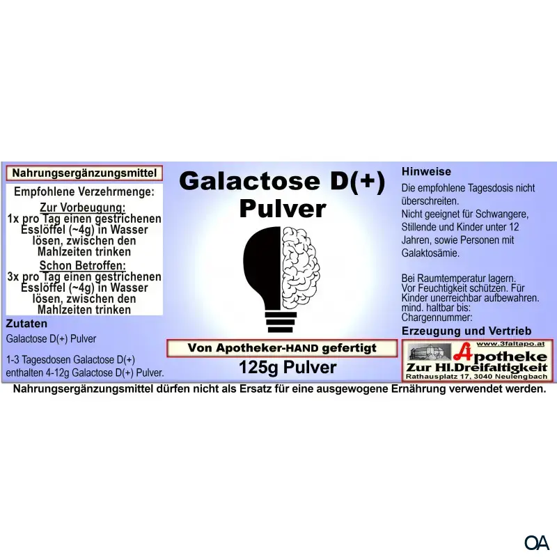 Galactose D(+) Plus Pulver