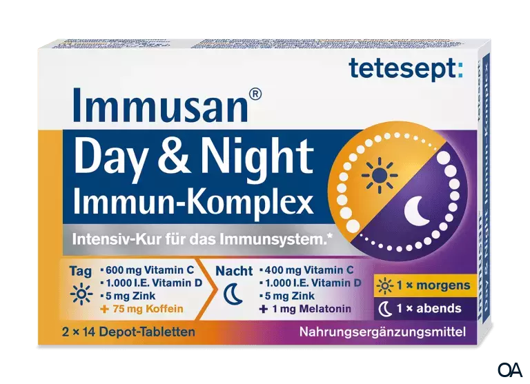tetesept Immusan® Day & Night Immun-Komplex Depot-Tabletten 2 x 14 Stück