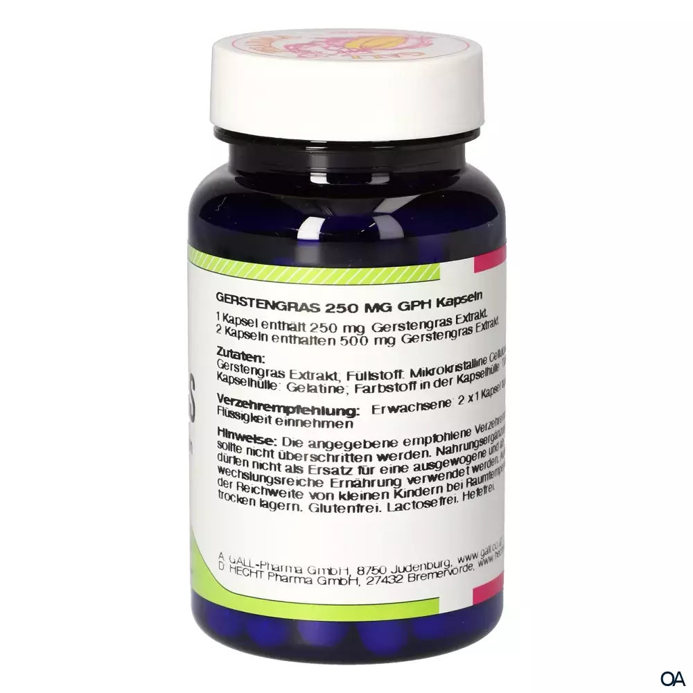 Gall Pharma Gerstengras 250 mg Kapseln