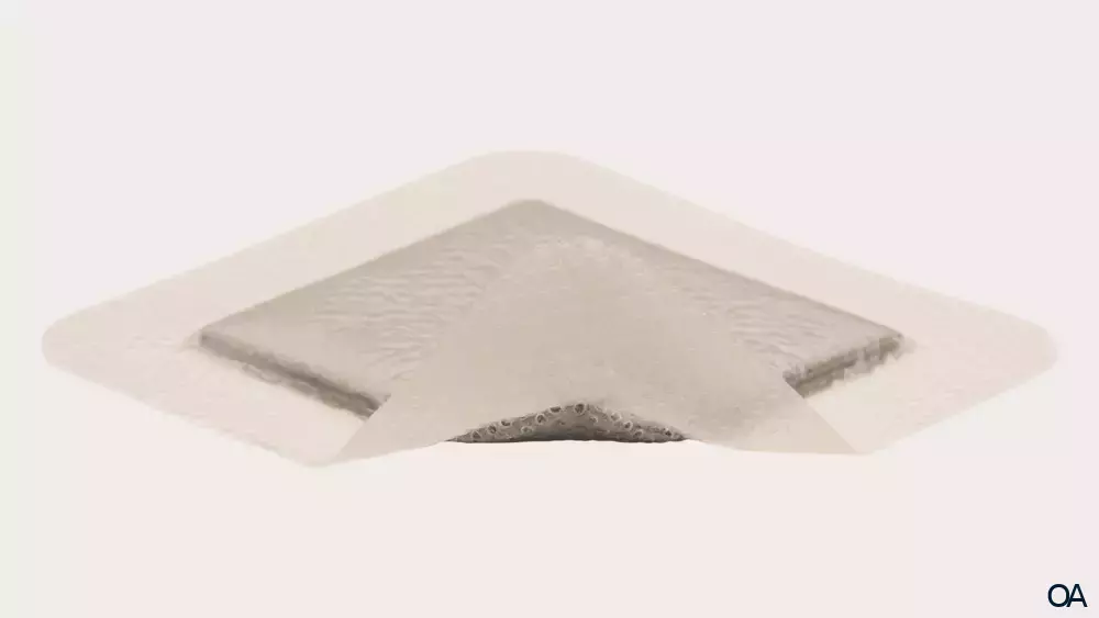 Mepilex® Border Ag mit Safetac® Technologie Schaumverband 15 x 15 cm