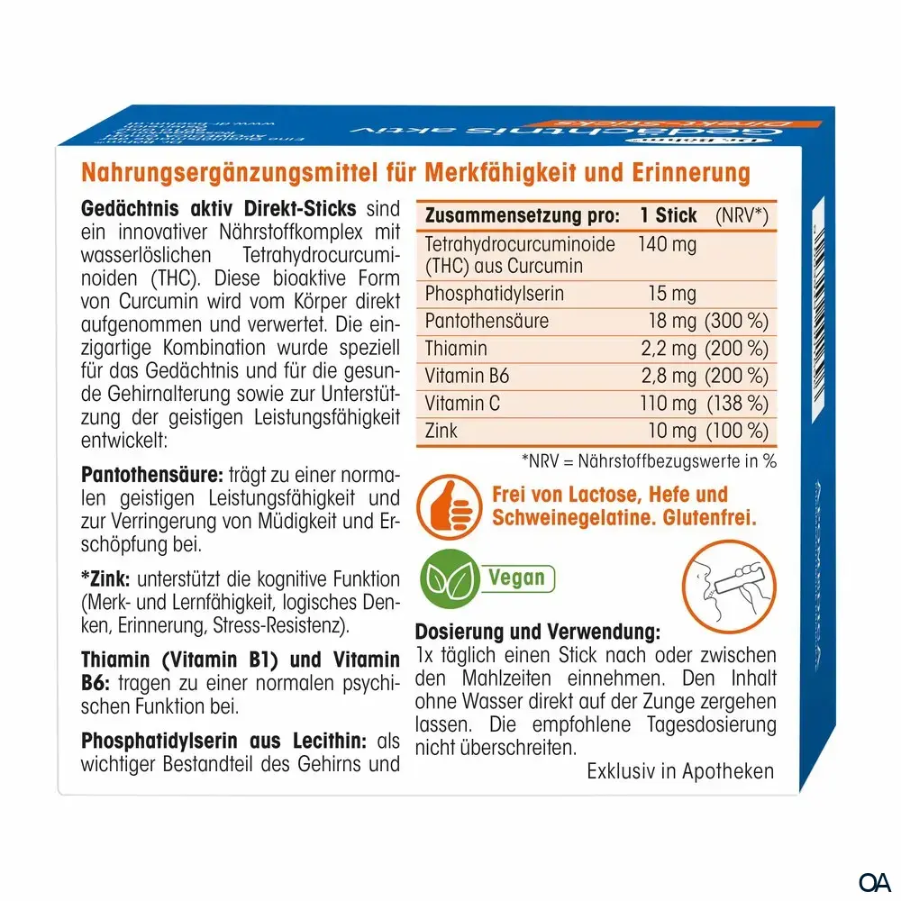 Dr. Böhm® Gedächtnis aktiv Direkt-Sticks