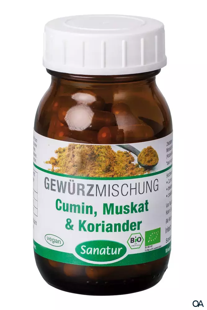 Sanatur Cumin, Muskat & Koriander Kapseln, BIO