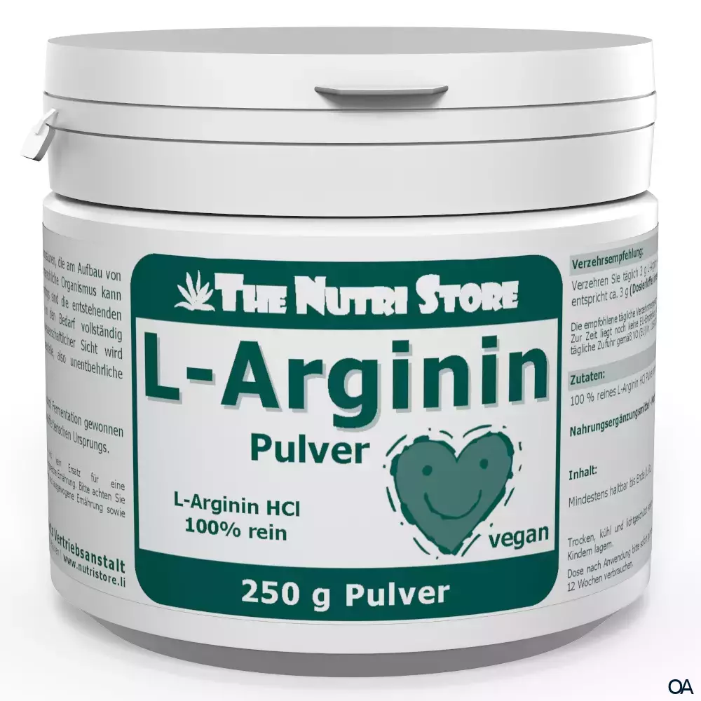 The Nutri Store L-Arginin HCl 100 % rein Pulver