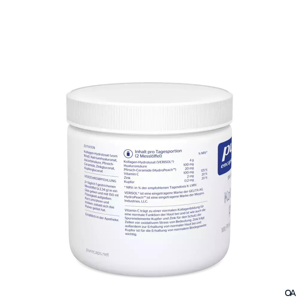 pure encapsulations® Kollagen plus mit Pfirsich-Ceramiden