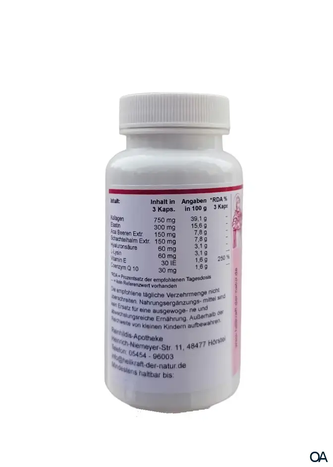 Reinhildis Apotheke Elastin Plus Bindegewebe Kapseln