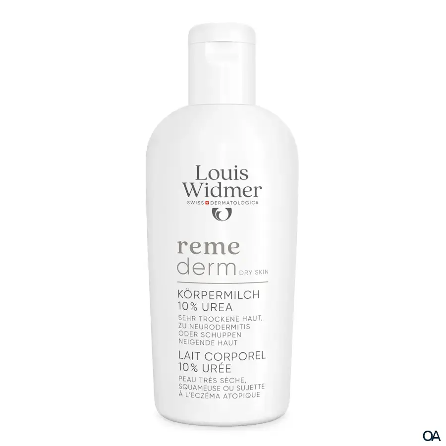 Louis Widmer Remederm Dry Skin Körpermilch 10 % Urea - ohne Parfum