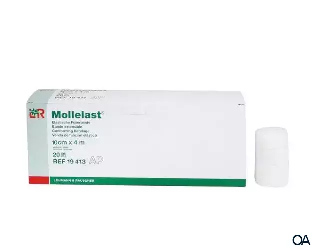 Mollelast® Elastische Fixierbinde, lose im Karton, 10 cm x 4 m