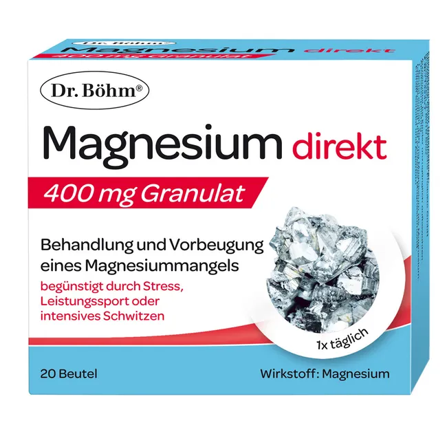Dr. Böhm Magnesium direkt 400mg Granulat Sticks