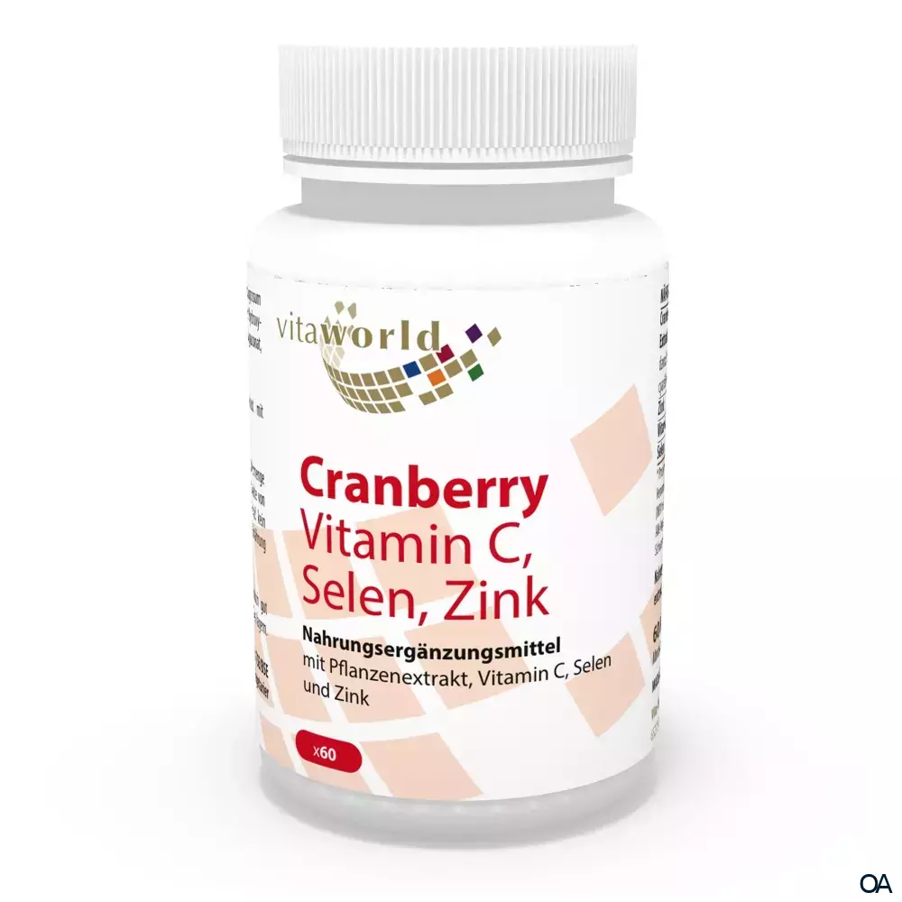 Vitaworld Cranberry + Vitamin C, Selen, Zink Kapseln