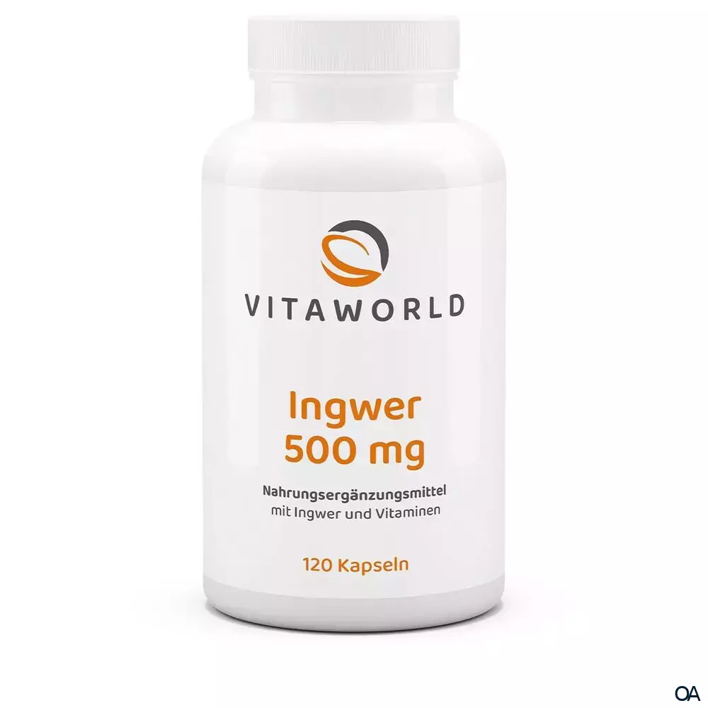 Vitaworld Ingwer 500 mg Kapseln