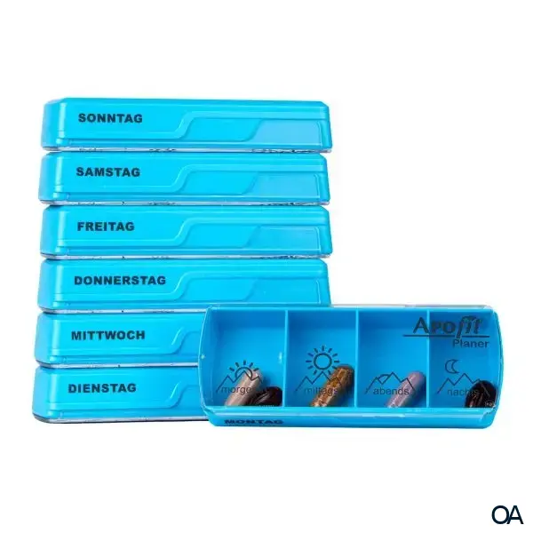 APOfit Wochendispenser 7 Dosierer Planer blau