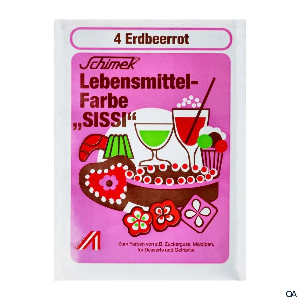 Schimek® Lebensmittelfarbe  "Sissi" - 4 Erdbeerrot