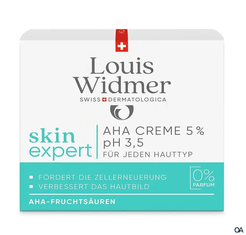 Louis Widmer skinexpert AHA Creme 5 % pH 3,5 - ohne Parfum