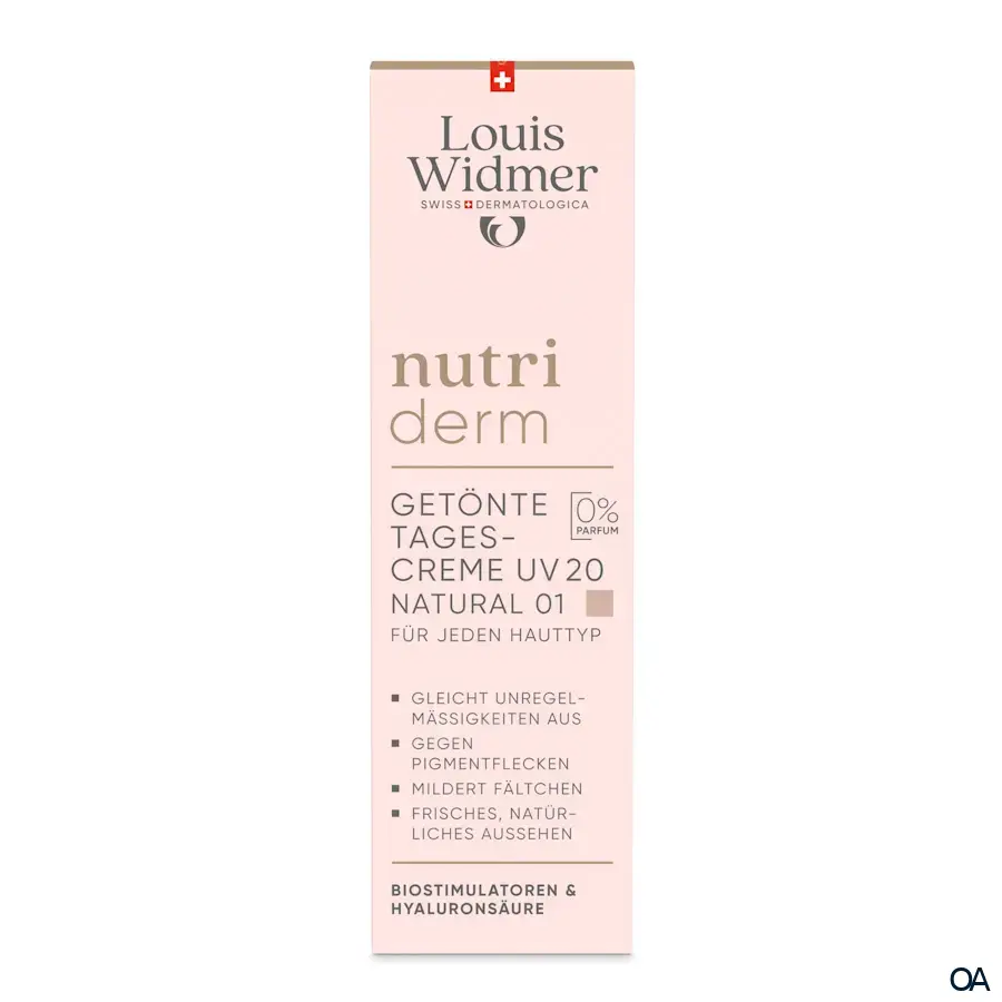 Louis Widmer nutriderm Getönte Tagescreme UV 20 Natural 01 - ohne Parfum