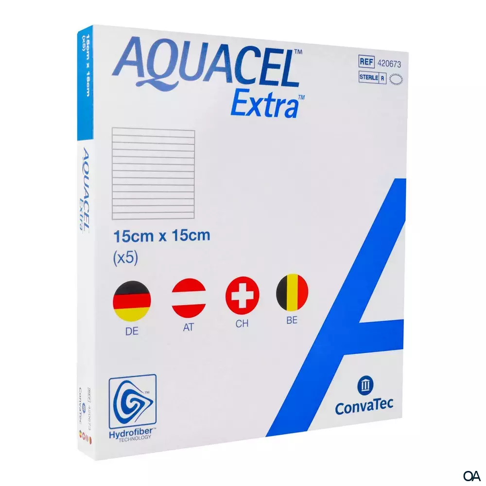 Convatec AQUACEL® Extra Wundauflage, steril, 15 x 15 cm