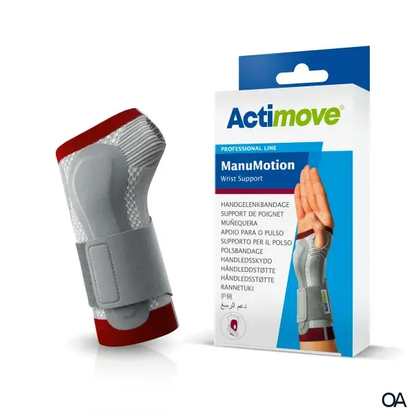 Actimove® ManuMotion Handgelenkbandage, S / Links, 15 – 16 cm