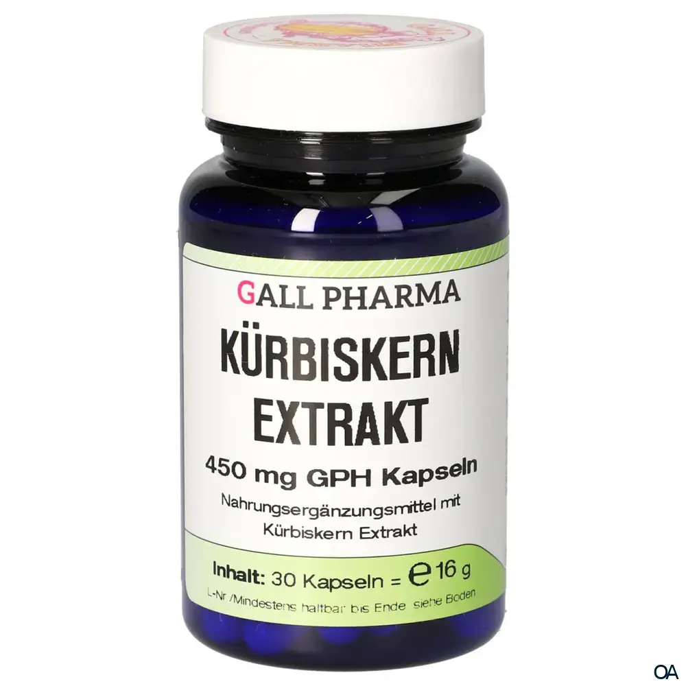 Gall Pharma Kürbiskernextrakt 450 mg Kapseln