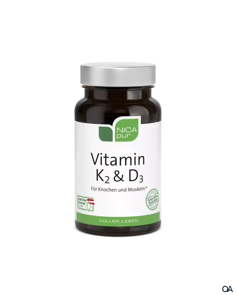 NICApur Vitamin K2 & D3 Kapseln