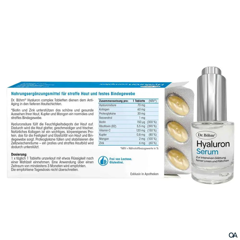 Dr. Böhm® Hyaluron complex Tabletten + Hyaluron Serum