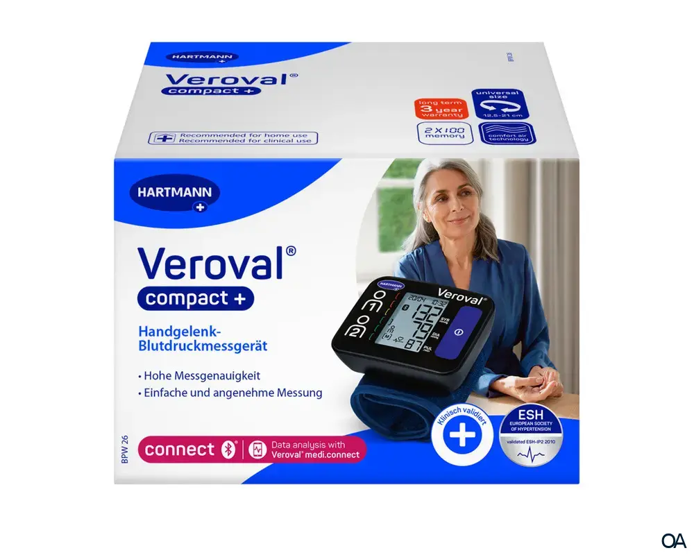 Veroval® compact + Blutdruckmessgerät Handgelenk