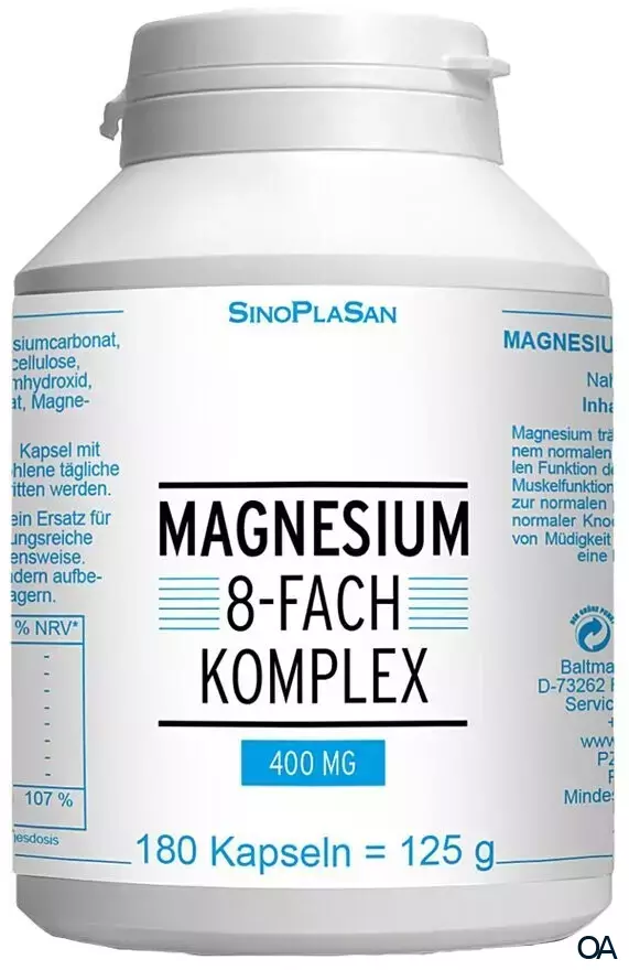 SinoPlaSan Magnesium 8-fach Komplex 400 mg Kapseln