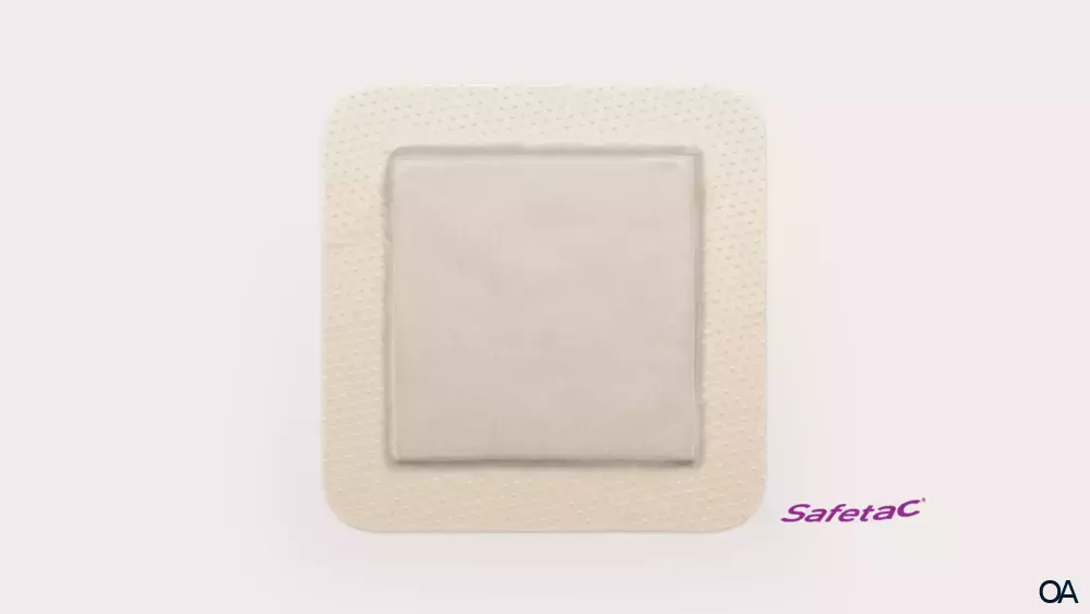 Mepilex® Border Ag mit Safetac® Technologie Schaumverband 15 x 15 cm