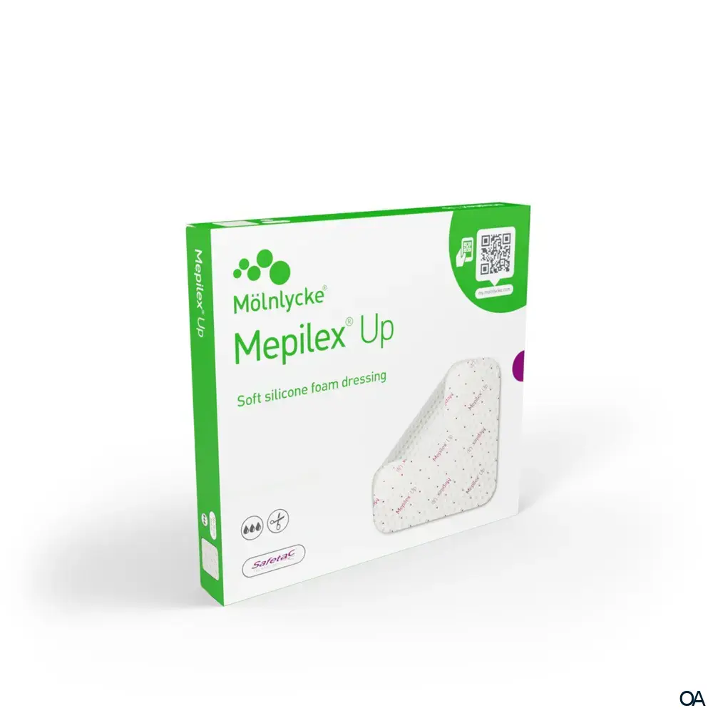 Mepilex® Up Absorbierender Schaumverband steril, 5 x 5 cm