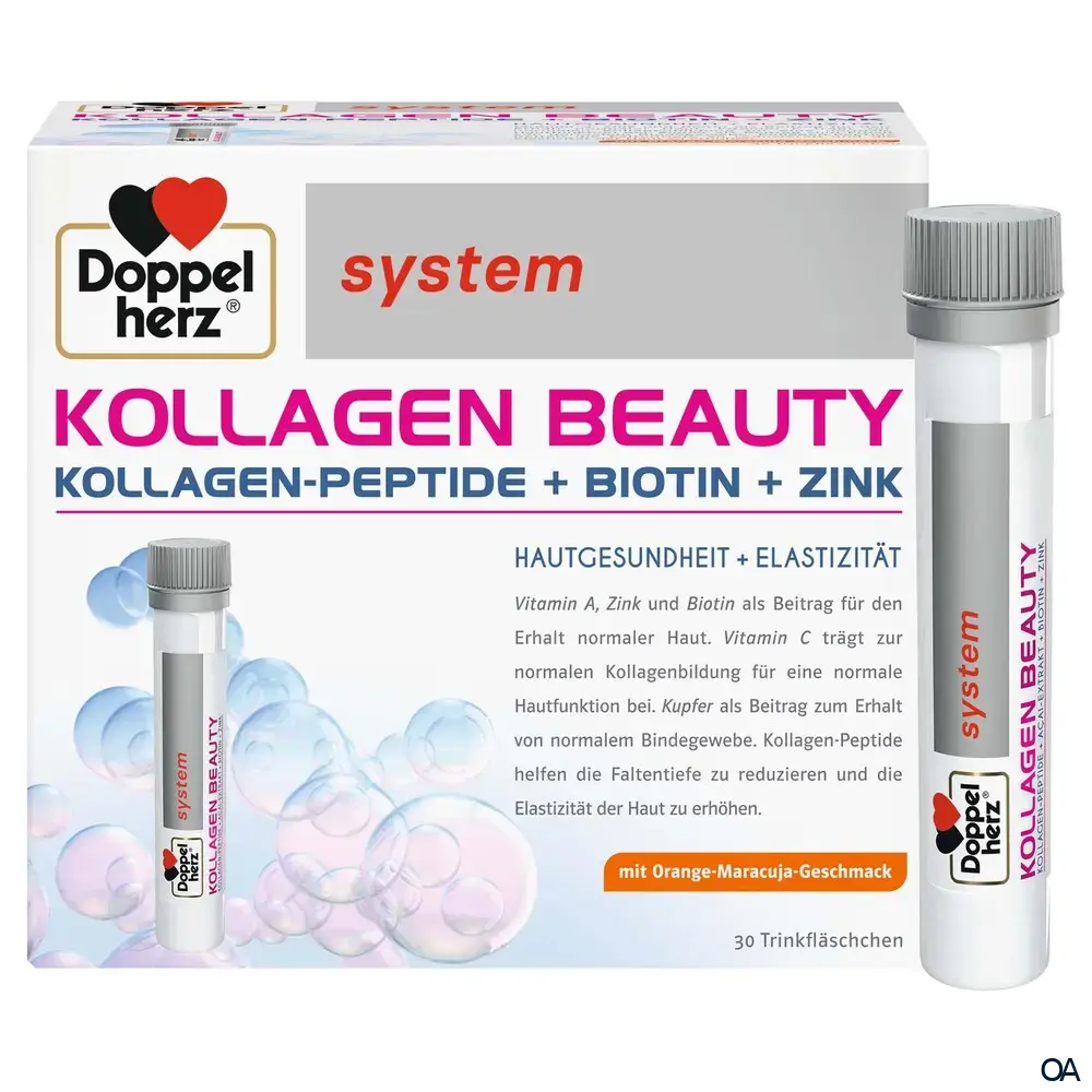 Doppelherz system KOLLAGEN BEAUTY Trinkfläschchen - Orange-Maracuja