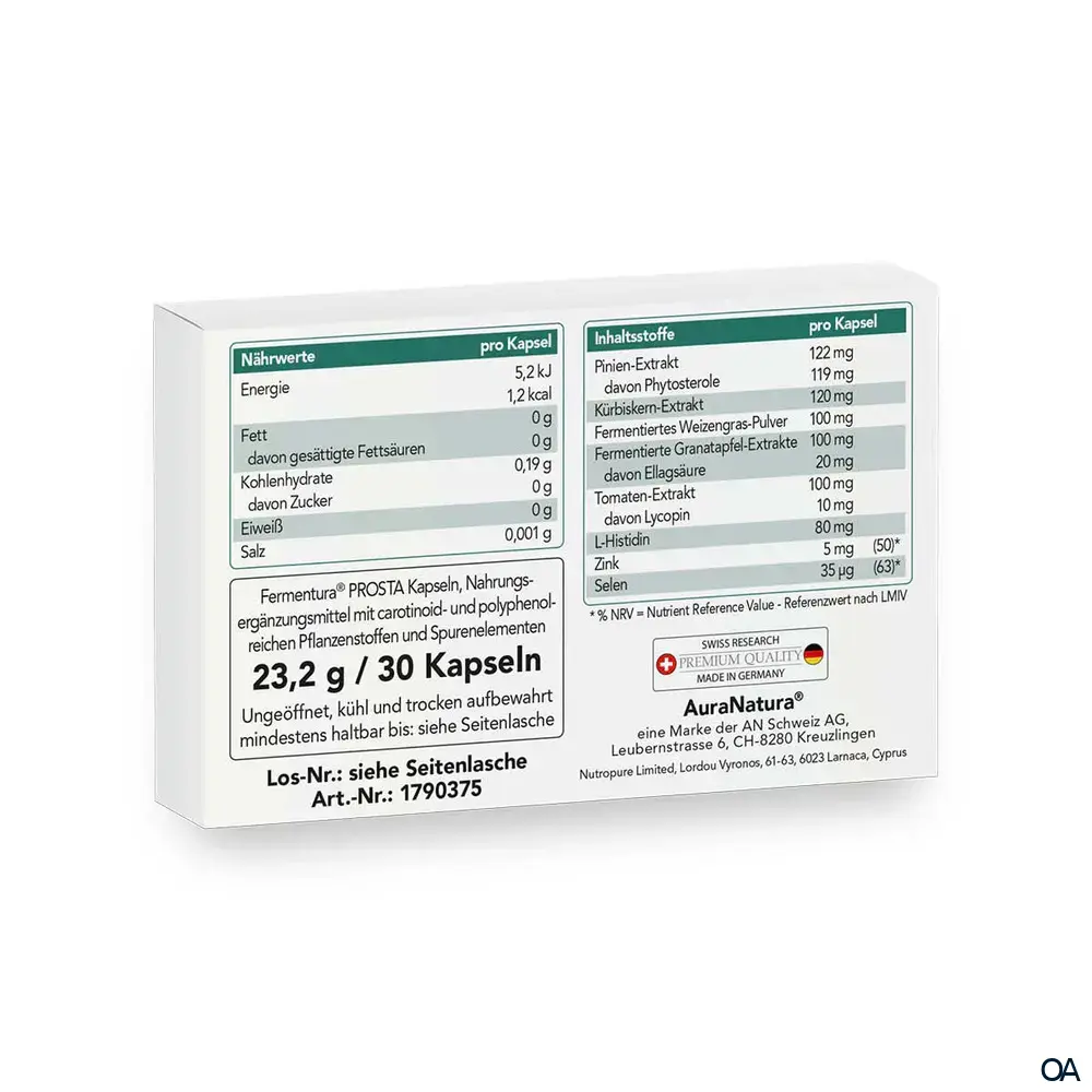 AuraNatura® Fermentura® Prosta Kapseln AuraNatura® Fermentura® Prosta Kapseln