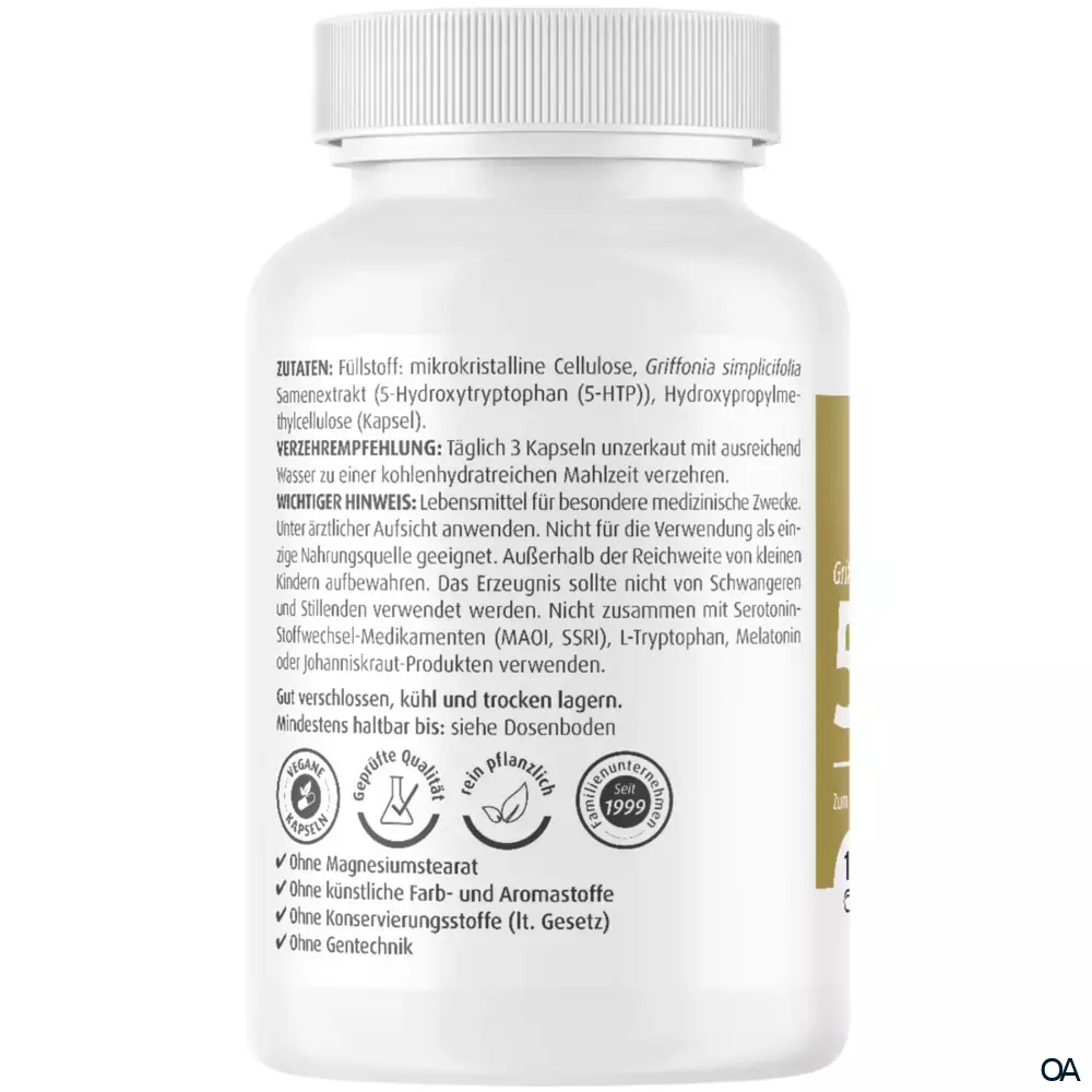 ZeinPharma Griffonia simplicifolia 5-HTP 100 mg Kapseln