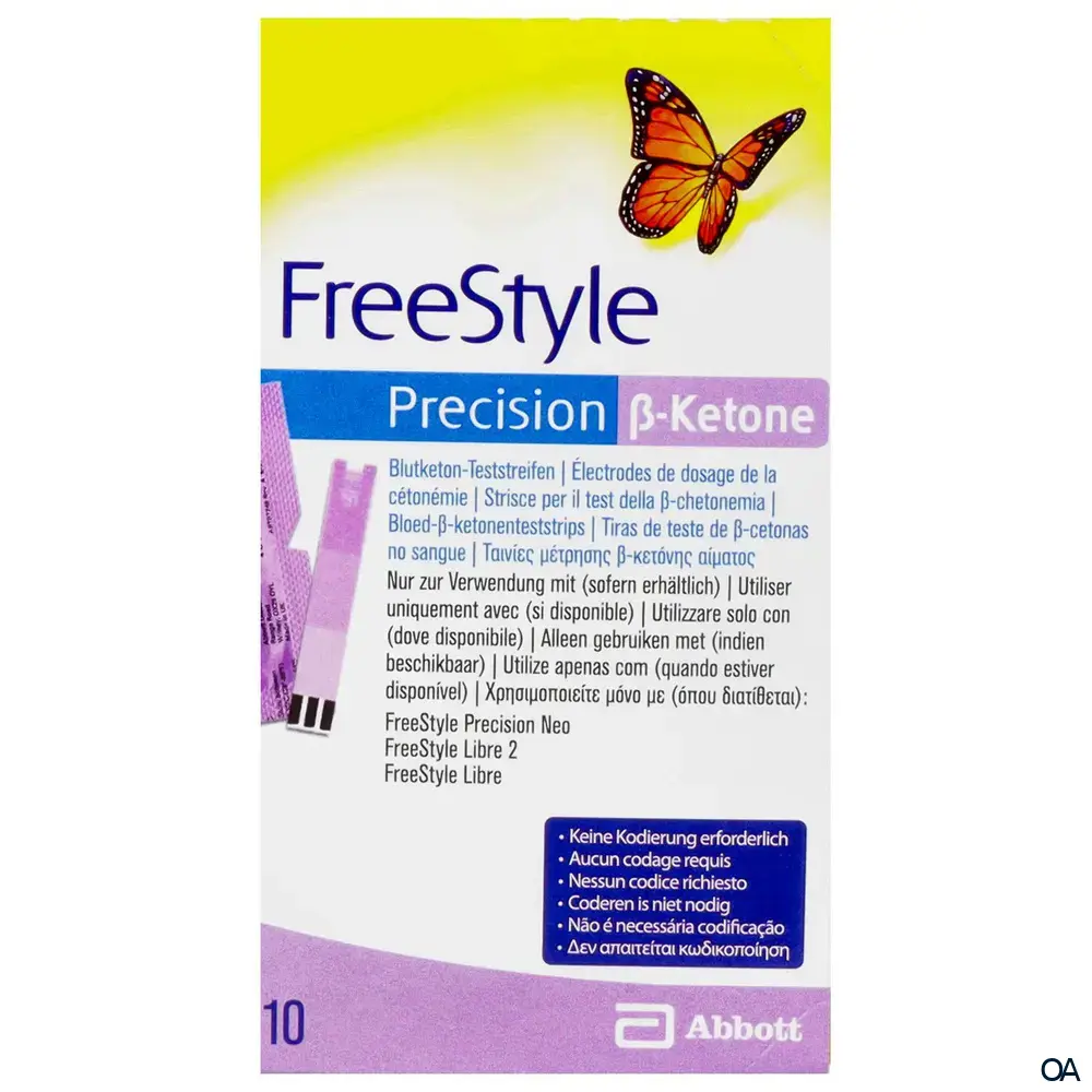 Abbott FreeStyle Precision Beta-Keton Blutketonteststreifen