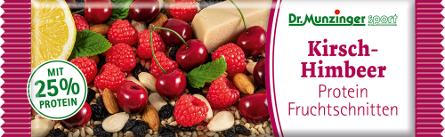 Dr. Munzinger Protein Riegel Kirsch-Himbeer