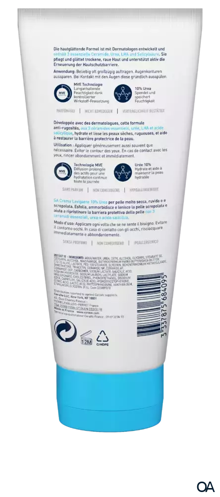 CeraVe SA Urea Glättende Feuchtigkeitscreme