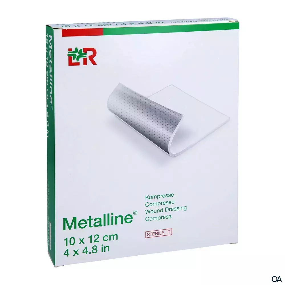 Metalline® Kompressen, steril, einzeln eingesiegelt, 10 x 12 cm