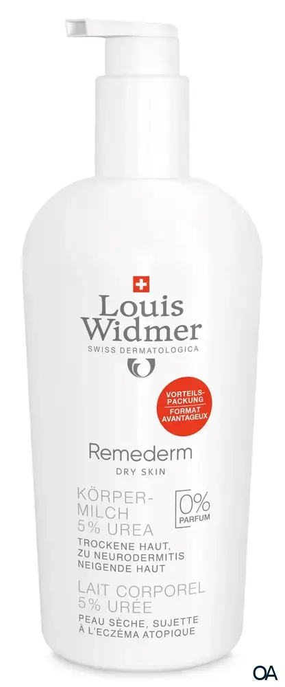 Louis Widmer Remederm Dry Skin Körpermilch 5 % Urea - ohne Parfum