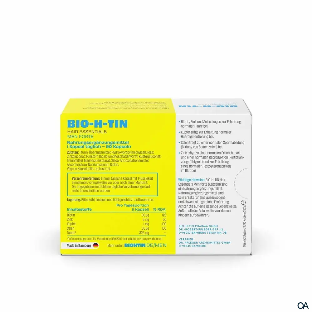 BIO-H-TIN® Hair Essentials Men Forte Kapseln