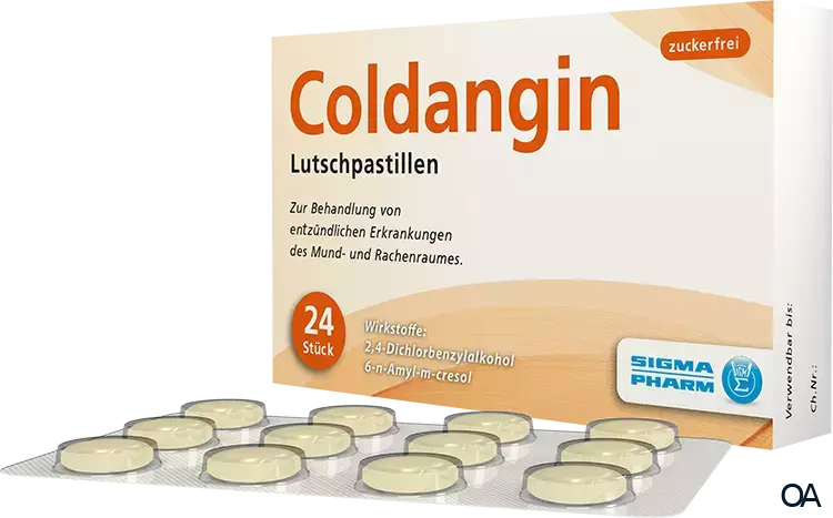 Coldangin Lutschpastillen zuckerfrei