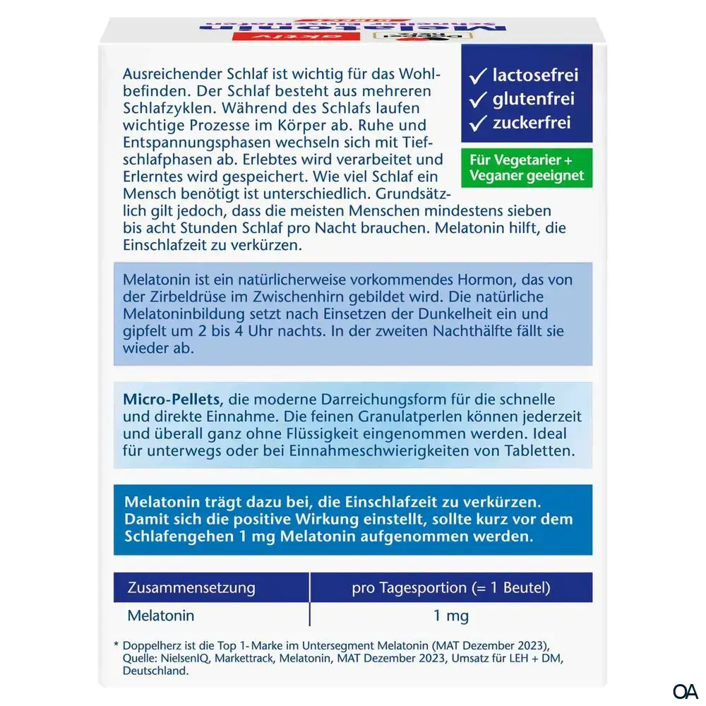 Doppelherz aktiv Melatonin Intense DIRECT Sticks