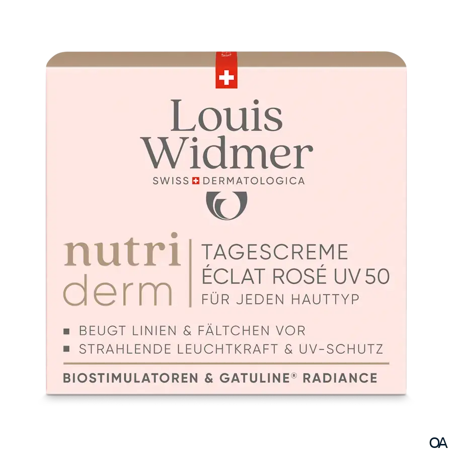Louis Widmer nutriderm Tagescreme Éclat Rosé UV 50 - ohne Parfum
