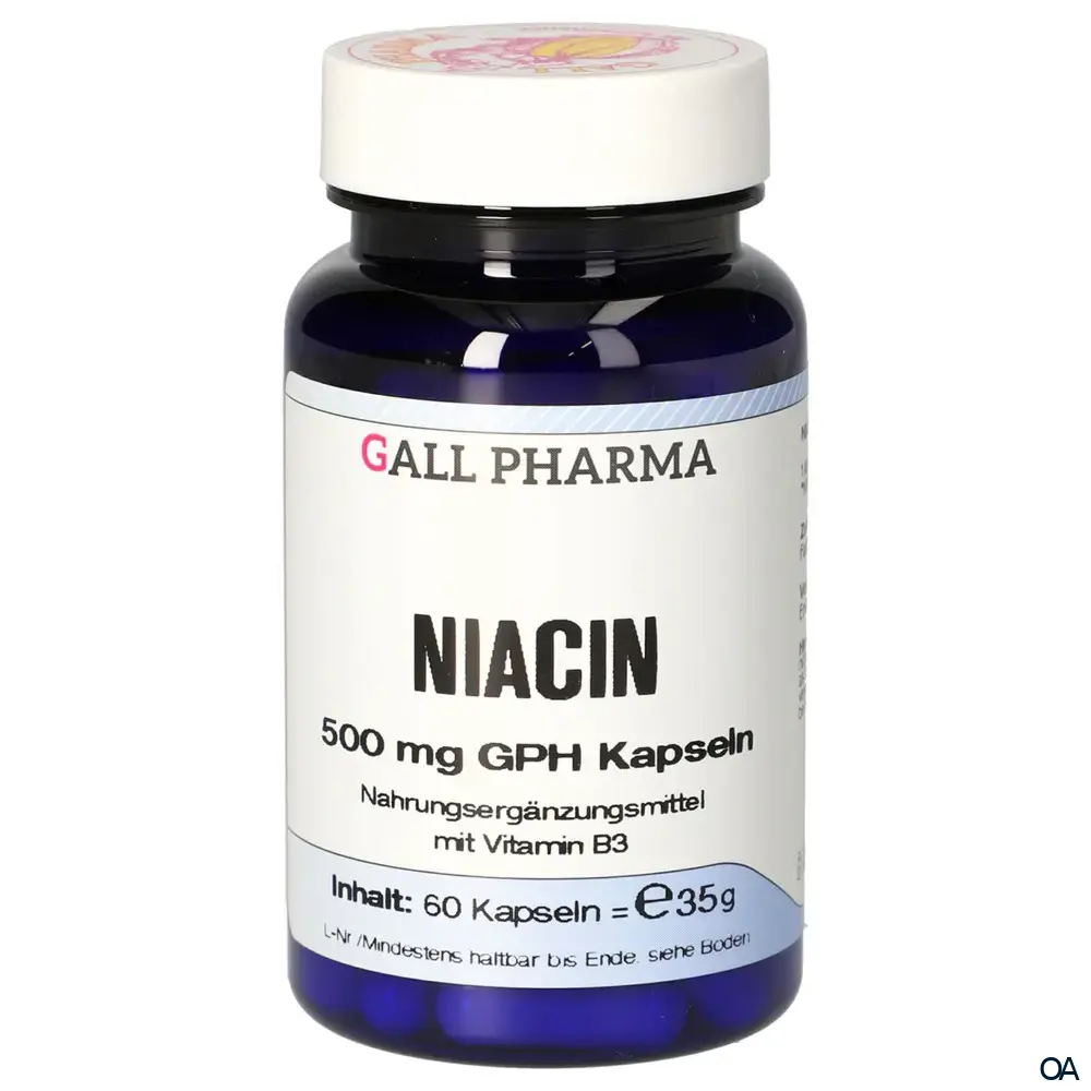 Gall Pharma Niacin 500 mg Kapseln
