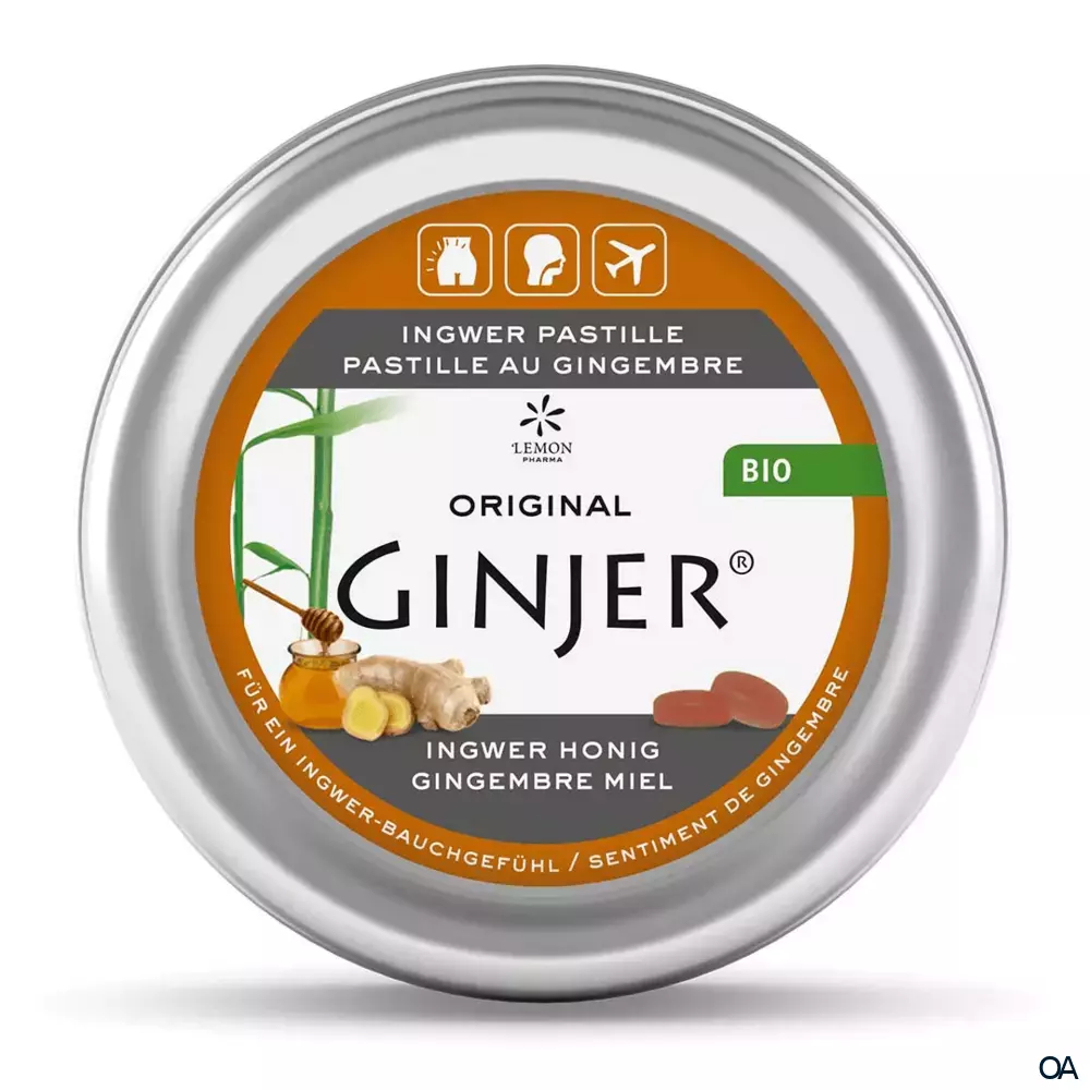 Lemon Pharma Ginjer® Bio-Pastillen Honig