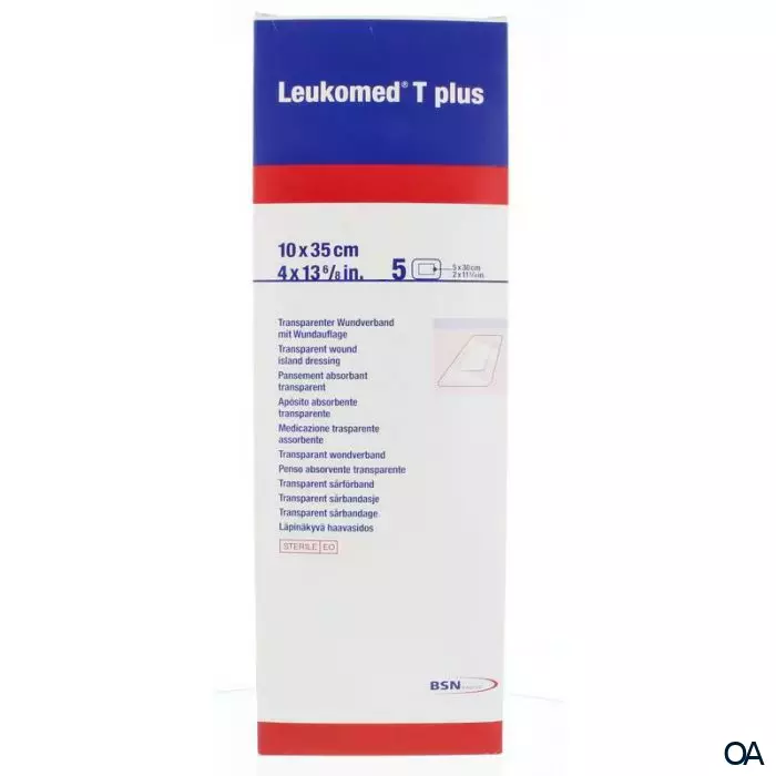 Leukomed ® T plus Transparenter Wundverband mit Wundauflage 10 x 35 cm
