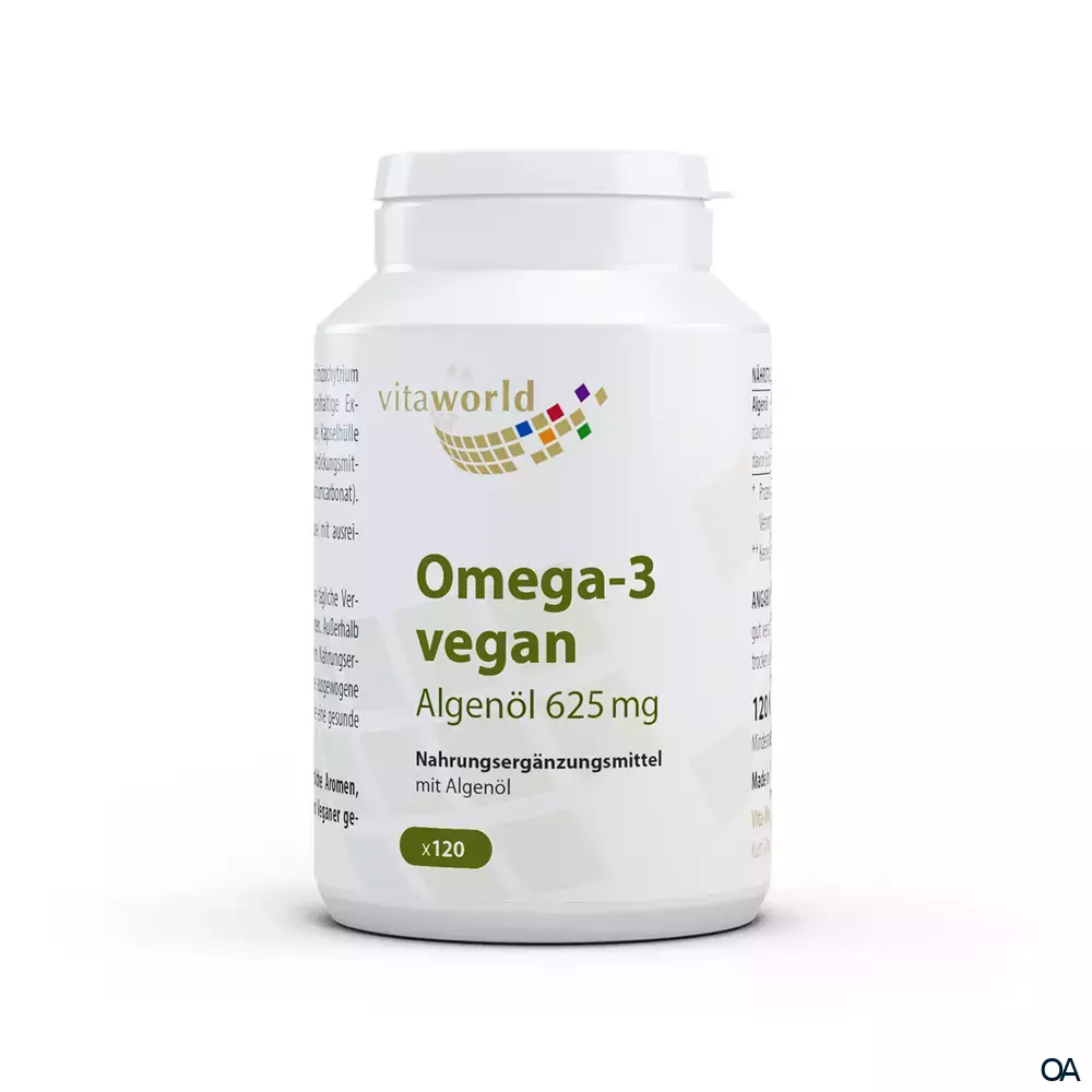 Vitaworld Omega-3 vegan Algenöl 625 mg Kapseln
