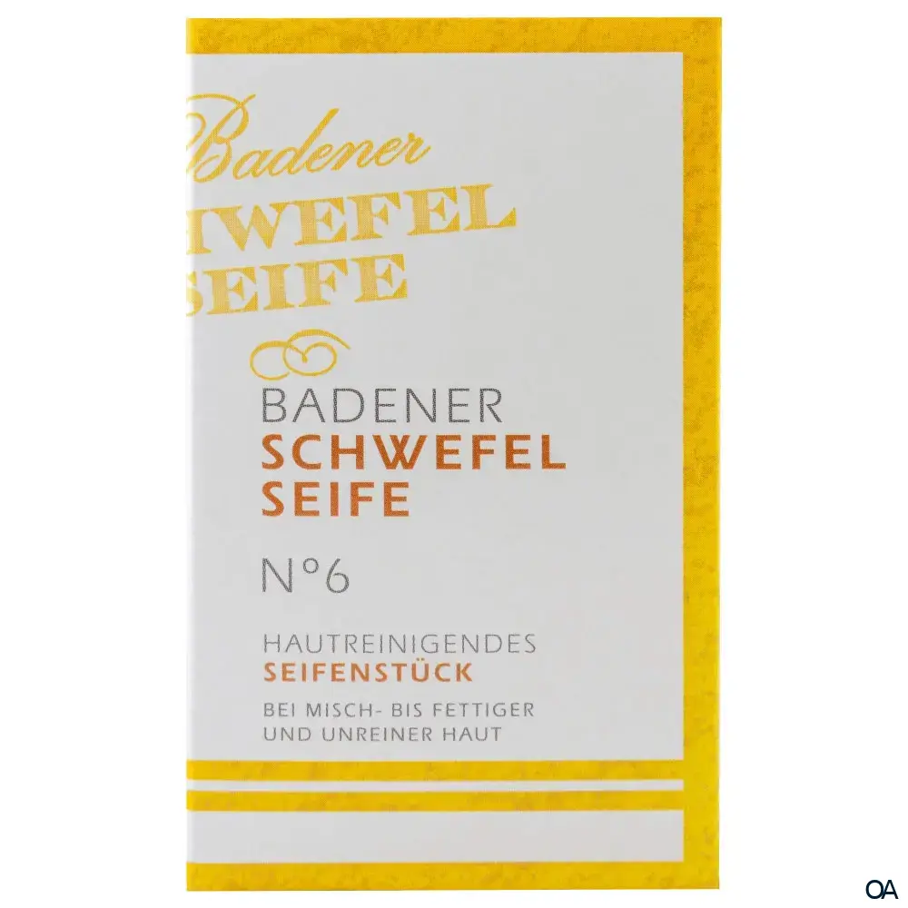 Badener Schwefelseife No. 6 - Hautreinigendes Seifenstück Badener Schwefelseife No. 6 - Hautreinigendes Seifenstück
