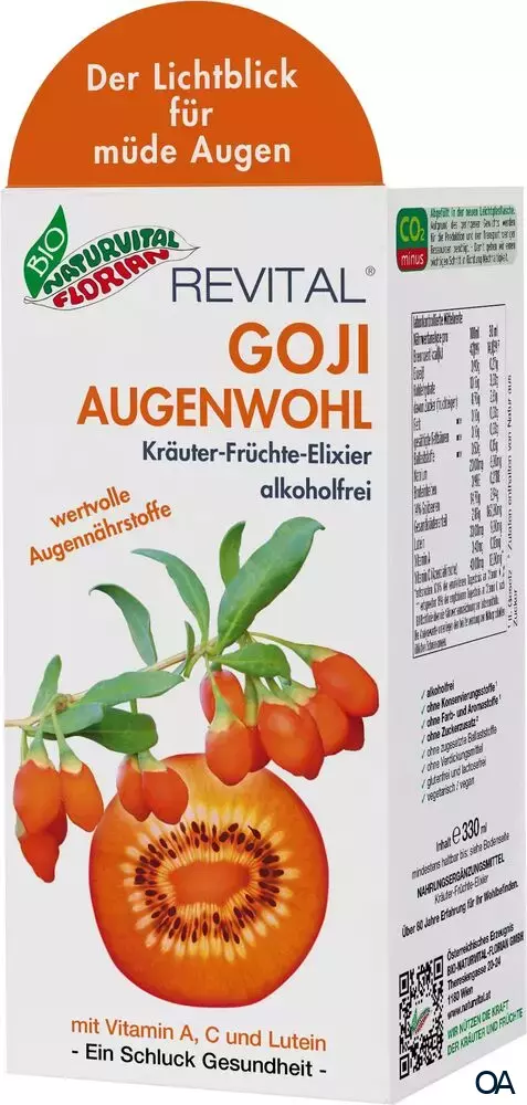 Bio Naturvital Florian Revital Goji Augenwohl Kräuter-Früchte-Elixier Bio Naturvital Florian Revital Goji Augenwohl Kräuter-Früchte-Elixier