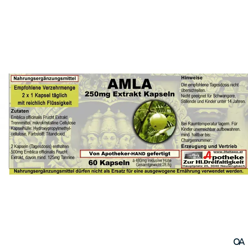 Amla 250 mg Extrakt Kapseln